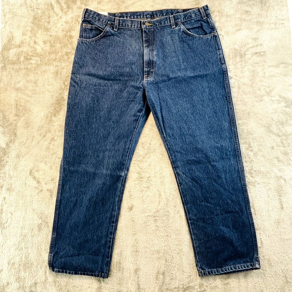 Key‎ Traditional Denim Jean Mens 42x30 Regular Fit Medium Wash Fits Over Boots